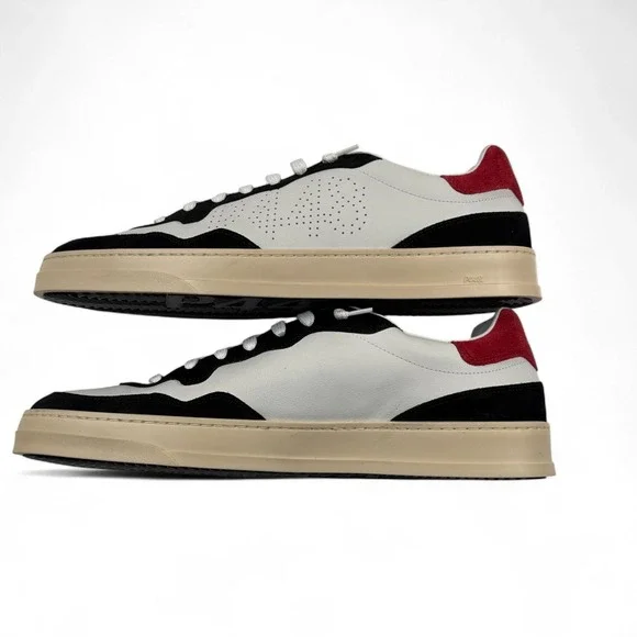 Project‎ Sustainability P448 Leather Sneakers Bali Italy EU 48 US 13.5 White